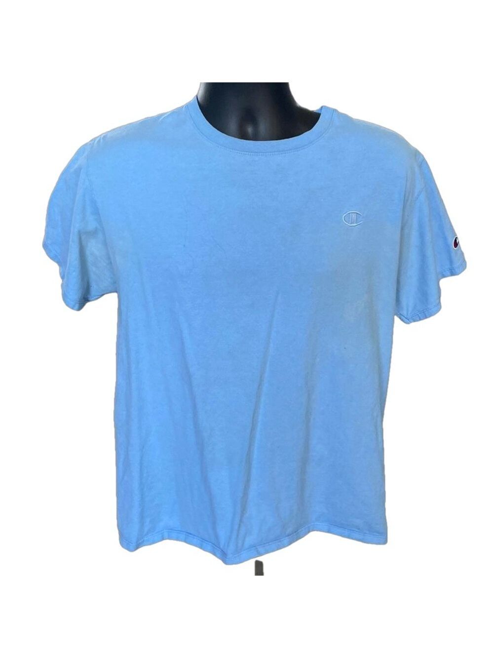 Champion Authentic Men's T-Shirt, Size M, Light Blue - Picture 2 of 3
